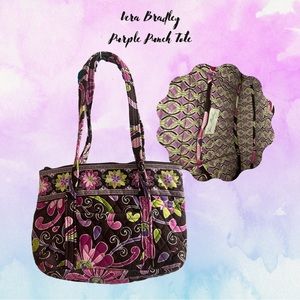 Vera Bradley Purple Punch Tote Bag